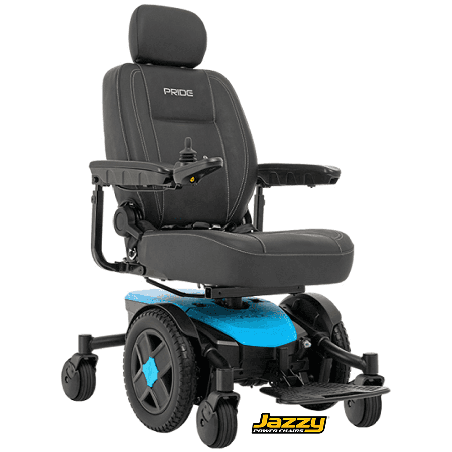 03 – Jazzy-EVO_blue-Powerchair_logo